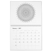 Calendrier adulte de coloration de mandalas (Feb 2027)