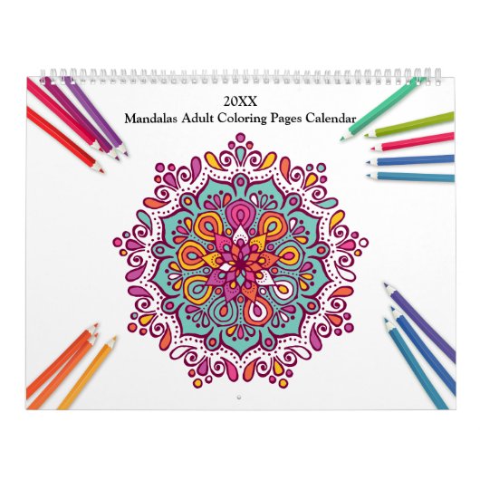 Calendrier adulte de coloration de mandalas (Protection)