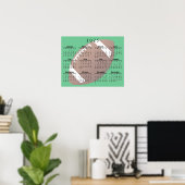 Calendrier Affiche Football 2025 (Bureau à domicile)