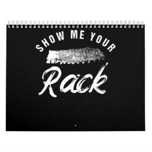 Calendrier Afficher Votre Rack Amour Fumé BBQ Ribs