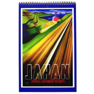 Calendrier Affiches de voyage vintage uni