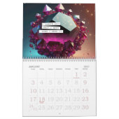 Calendrier Affirmations positives Abondance en cristal de pie (Jan 2027)