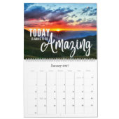 Calendrier Affirmations positives Citations Nature Images (Jan 2027)