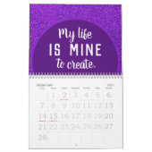 Calendrier Affirmations positives Parties scintillant de pier (Feb 2027)