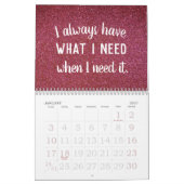 Calendrier Affirmations positives Parties scintillant de pier (Jan 2027)