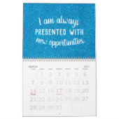 Calendrier Affirmations positives Parties scintillant de pier (Mar 2027)
