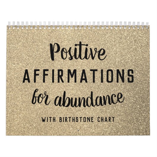 Calendrier Affirmations positives Parties scintillant de pier (Protection)