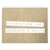 Calendrier Affirmations positives Parties scintillant de pier (Protection)
