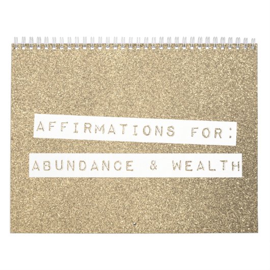 Calendrier Affirmations positives Parties scintillant de pier (Protection)