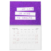 Calendrier Affirmations positives Parties scintillant de pier (Feb 2026)