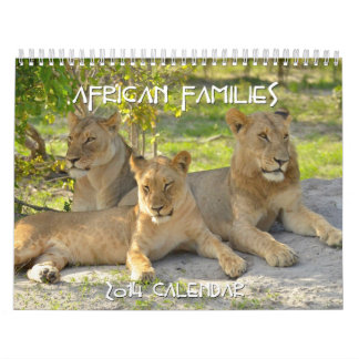 Calendrier africain de coutume des familles 2014