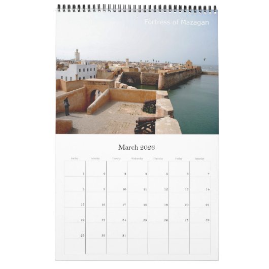 Calendrier Afrique - Maroc - (Mar 2026)