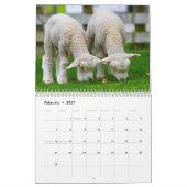 Calendrier Agneau à mouton pour bébé 2025 (Feb 2027)