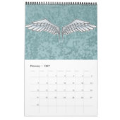 Calendrier ailes bleu-gris (Feb 2027)