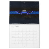 Calendrier Ailes de la ligne bleue mince de la police (Mar 2027)