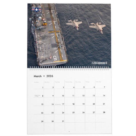 Calendrier AILES D'OR F-35B/C Éclair II (Mar 2026)
