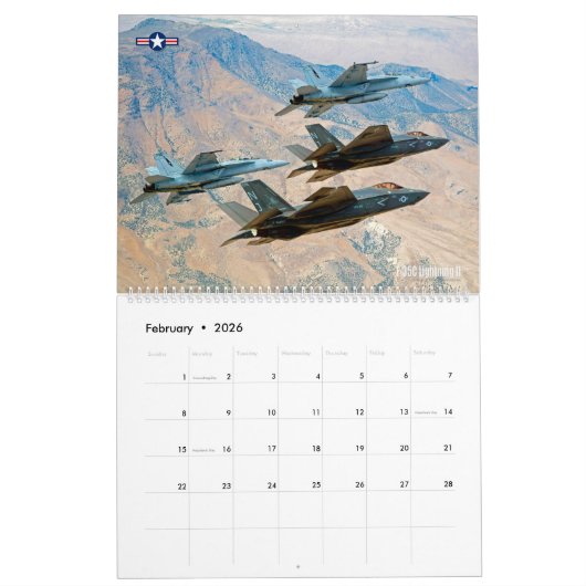 Calendrier AILES D'OR F-35B/C Éclair II (Feb 2026)