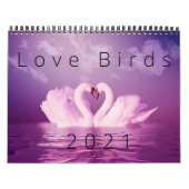Calendrier Aimer les cygnes, Inséparables 20XX Personnalisé (Protection)