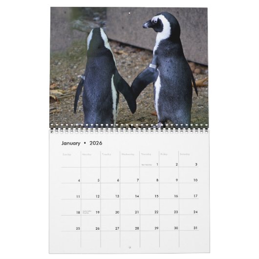 Calendrier Aimer les cygnes, Inséparables 20XX Personnalisé (Jan 2026)