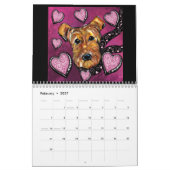 Calendrier Airedale Terrier (Feb 2027)