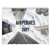 Calendrier Airplane Photo Pilot Aviator Fun Simple 12 Month (Protection)