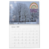 Calendrier Ajouter le nom Elle Shed Leopard Rainbow Floral 20 (Jan 2027)