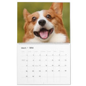 Calendrier Ajouter photo de chien personnalisé Customisé (Mar 2026)