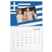 Calendrier Ajouter Photo Grèce Drapeau Η ♥ λ ο ό ρ ι γ  Famil (Mar 2026)