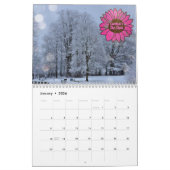 Calendrier Ajouter un nom Changer le texte Elle Shed Pink Sun (Jan 2026)