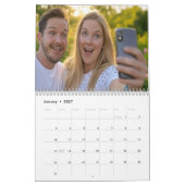 Calendrier Ajouter un selfie personnalisé (Jan 2027)