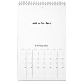 Calendrier "Ajouter UR préfet "foto" par mois (Feb 2026)