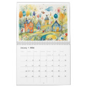 Calendrier Ajouter votre art pour enfants personnalisé (Jan 2026)
