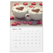 Calendrier Ajouter Votre Boutique De Café Nom D'Entreprise Dé (Feb 2027)