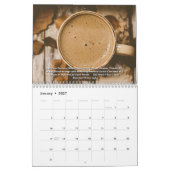 Calendrier Ajouter Votre Boutique De Café Nom D'Entreprise Dé (Jan 2027)