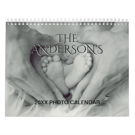 Calendrier Ajouter Votre Propre Photo 2 Pages Moyen Calendrie (Protection)