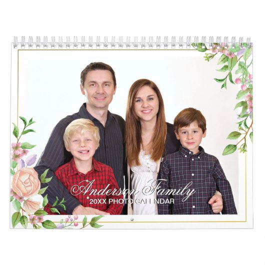 Calendrier Ajouter Votre Propre Photo 2 Pages Moyen Calendrie (Protection)