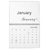 Calendrier Ajoutez vos images 12 mois de précieux souvenirs (Jan 2026)