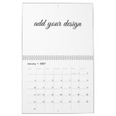 Calendrier ajoutez votre conception (Jan 2027)