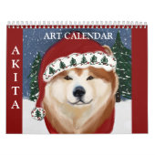 CALENDRIER AKITA ART CALENDAR (Protection)
