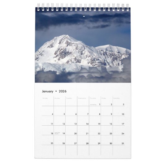 Calendrier Alaska (Jan 2026)