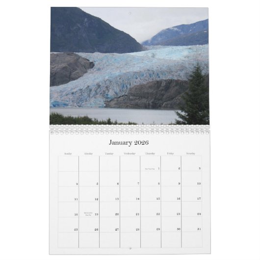 Calendrier Alaska 2025 (Jan 2026)