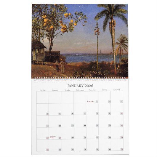 Calendrier Albert Bierstadt Paysage (Jan 2026)
