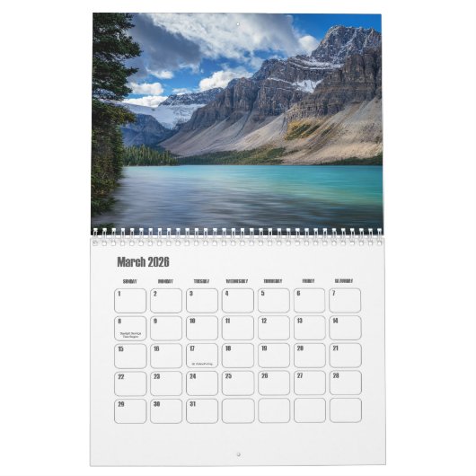 Calendrier Alberta-Canada (Mar 2026)
