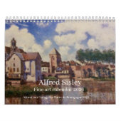 Calendrier Alfred Sisley (Protection)