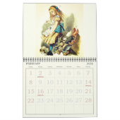 Calendrier Alice au pays des merveilles classiques Illustrati (Feb 2026)