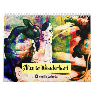 Calendrier Alice vintage au pays des merveilles Illustrations
