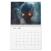 Calendrier Alien 2025 OVNI (Jan 2026)