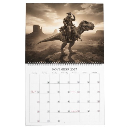 Calendrier Alien Cowboy Dinosaure Weird West (Nov 2027)