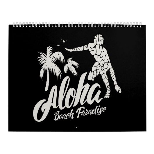 Calendrier aloha beach paradise (Protection)