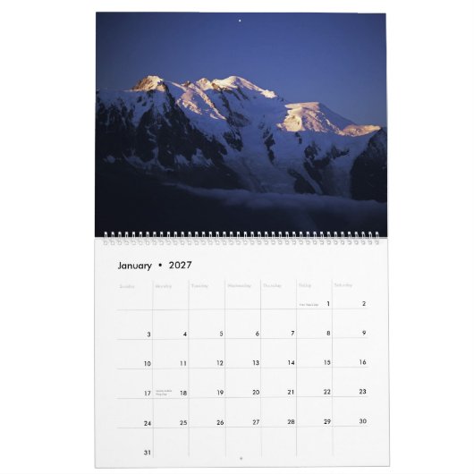 Calendrier Alpes 2008 (Jan 2027)
